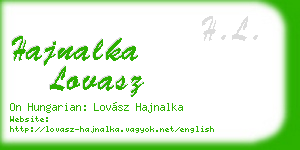 hajnalka lovasz business card